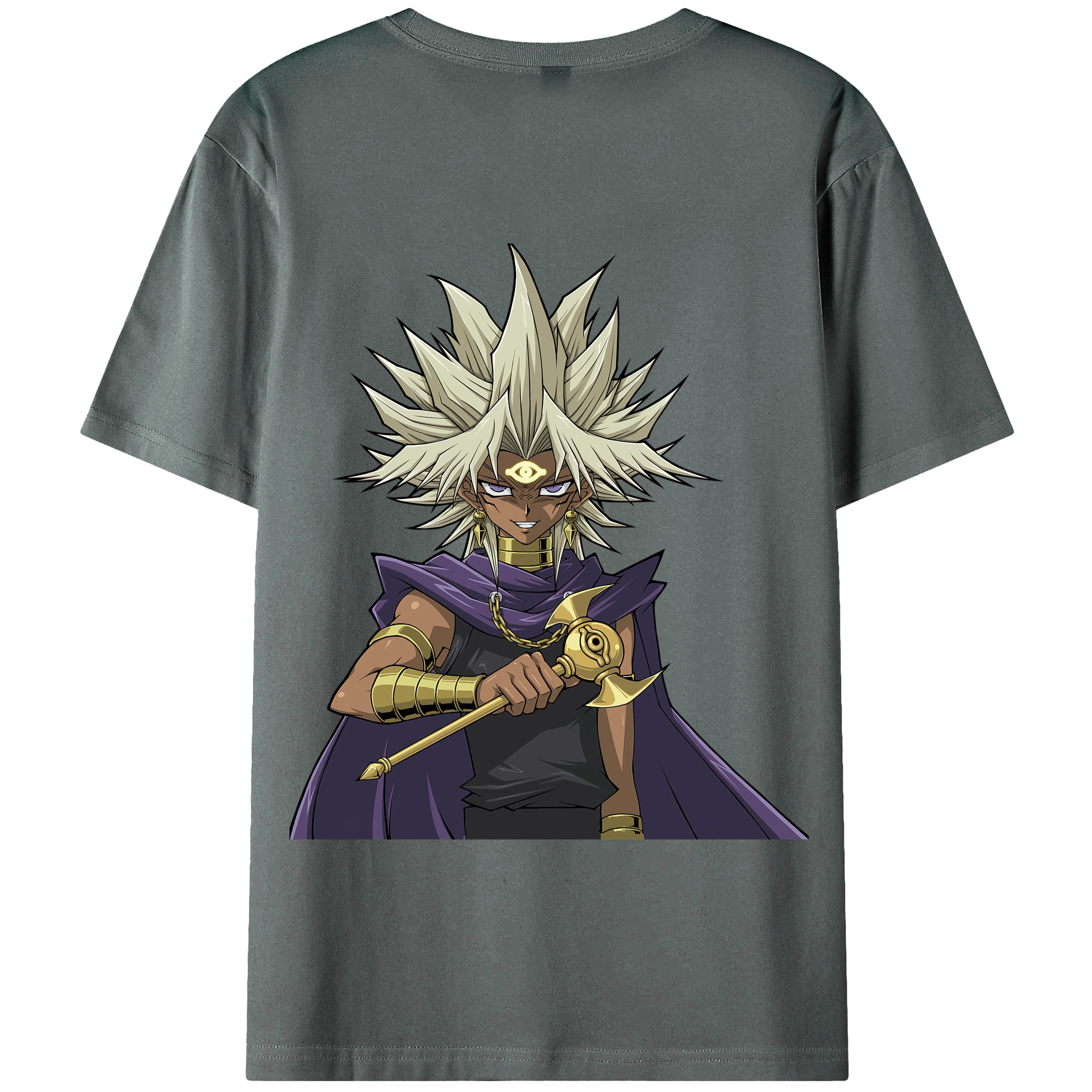 （画像用） 遊☆戯☆王 Yu-Gi-Oh! 綿100％半袖Tシャツ（背面プリント）